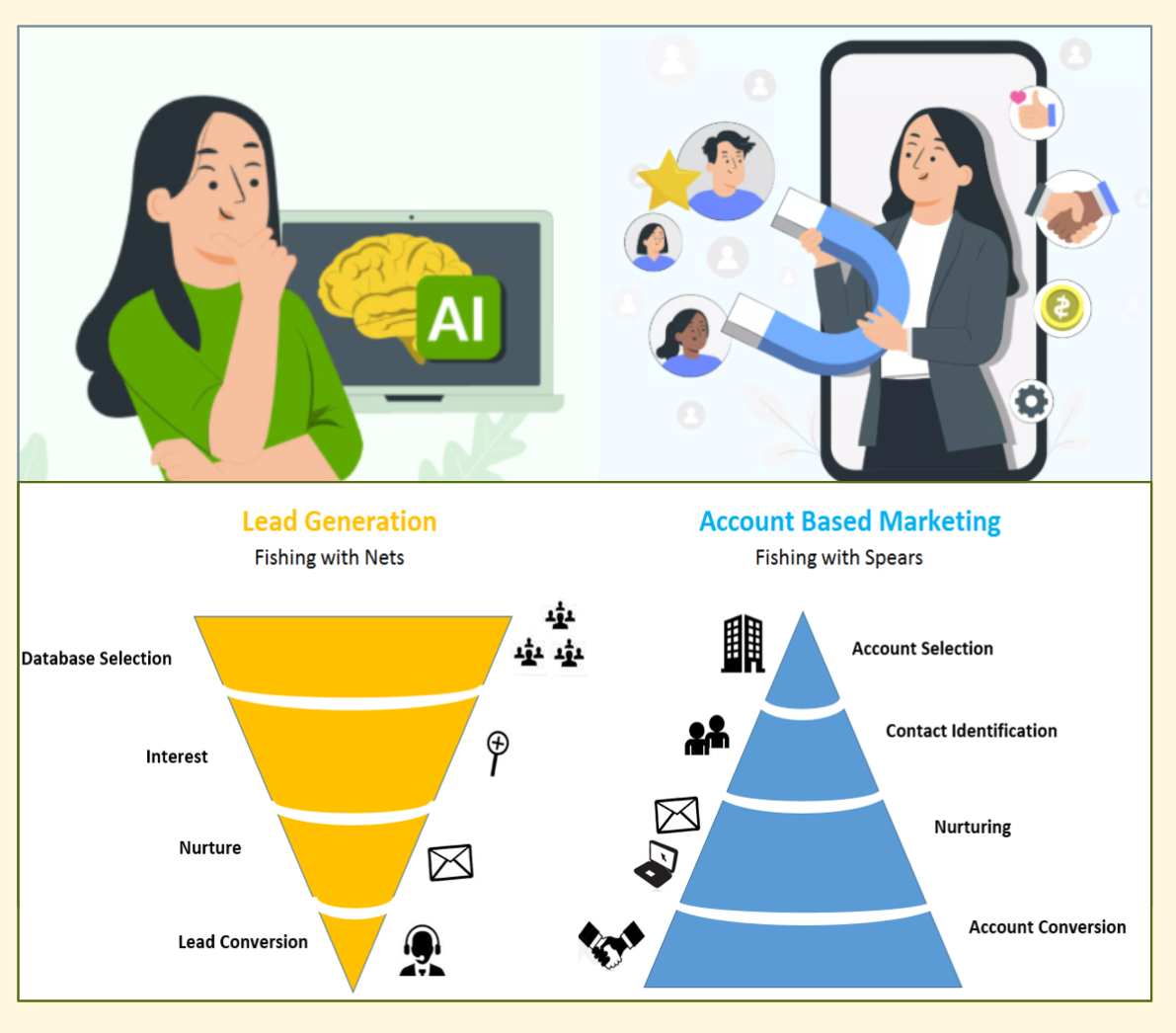 businesses thinking what lead generation and ABM strategies to apply 