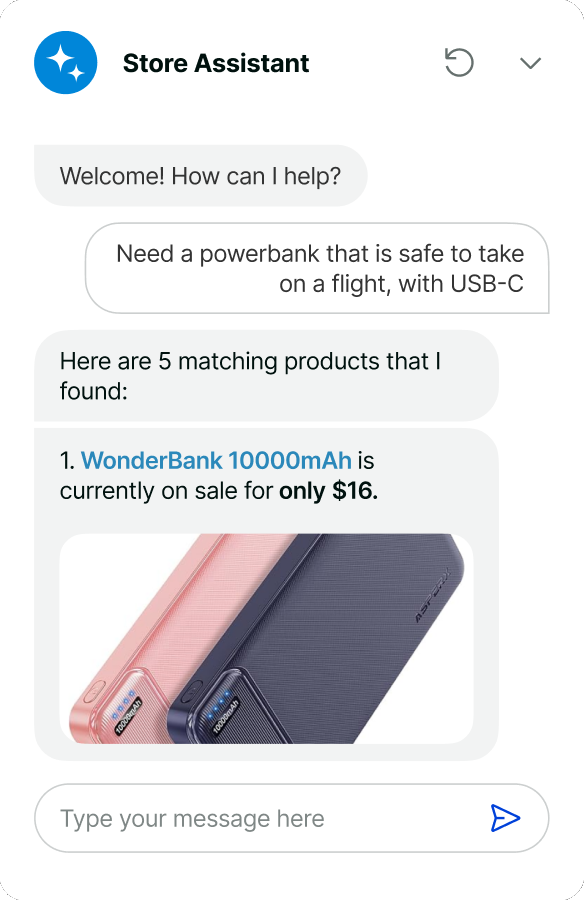 EcommerceAssistant Screenshot